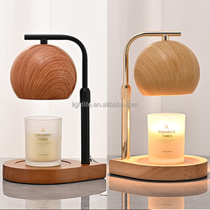 Lámpara Calentadora de Velas de Madera Original para Regalo de Inauguración de Casa, Altura Ajustable, Temporizador de Intensidad Regulable, Lámpara de Mesa Eléctrica para Derretir Cera para Casa Nueva - Product Image 6