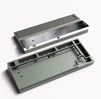 Boîtier de clavier en acier inoxydable/alliage d'aluminium usiné sur mesure, haute précision, CNC, plaque de base de clavier mécanique, pièces