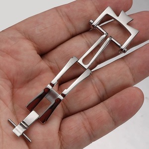 Sonrada SRD-004WB Thép không gỉ sang trọng có thể gập lại Khóa bướm phù hợp với dây đeo đồng hồ Constantin ở nước ngoài VCO 18mm 20mm - Product Image 6