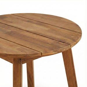Table basse en bois d'acacia naturel minimaliste, durable, personnalisable, moderne, pour l'extérieur, meubles de maison et pique-nique dans le jardin - Product Image 4