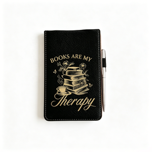 Libreta de Bolsillo con Tapa de Cuero y Bolígrafo, Juego de Porta Libretas de Cuero con Grabado Láser, Mini Libreta Portátil A7 para la Escuela - Product Image 1