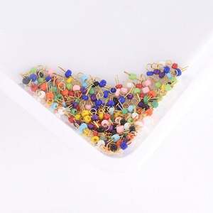 10 Uds puntos de prueba de PCB placa de circuito PCB Pines de prueba cuentas de prueba de cerámica chapadas en oro cilíndricas - Product Image 3