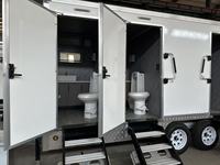 Prosky Moderne De Luxe Portable Salles De Bains Remorque En Acier Matériel Mobile En Plein Air Toilettes pour Camping Caravane Fabricants Vente