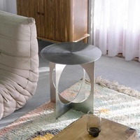 Table basse moderne minimaliste en acier inoxydable, mobilier de maison pour petits salons, style industriel en métal, design créatif