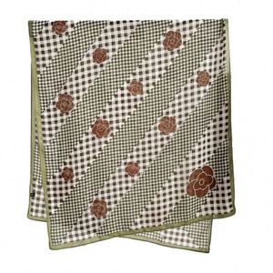 2024 Custom Logo Fashionable Elegant Winter Printed Polyester Long <b>Scarf</b> Shawls for Women Garment Accessories YHK0056 - Product Image 6