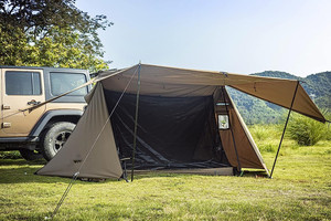 Tienda de campaña con pantalla de malla para 2 personas, refugio de pantalla de 3 aberturas con <span class=keywords><strong>suelo</strong></span> de bañera impermeable para acampar al aire libre - Product Image 6