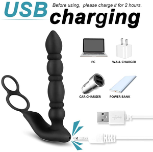 Tapón Anal <span class=keywords><strong>de</strong></span> Silicona al por Mayor <span class=keywords><strong>de</strong></span> Fábrica, 10 Modos <span class=keywords><strong>de</strong></span> Vibración, Control Remoto Inalámbrico, Estimulador Anal 100% Impermeable para Hombres - Product Image 4