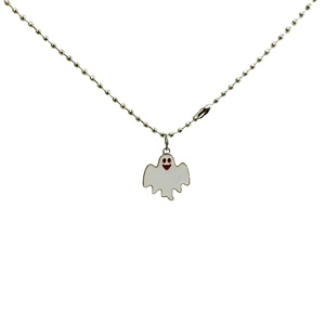 Collier à breloques Série Halloween, Pendentif fait main mignon dessin animé Citrouille et Lune, Décoration suspendue B-3978 - Product Image 2