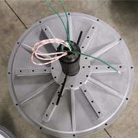 Moteur à aimants permanents à flux axial vertical R&X RX 10KW 100RPM Triphasé 50/60Hz Générateur 380V/400V Éolien/Hydraulique