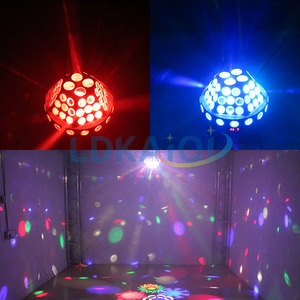 4x3W RGBW ध्वनि सक्रिय डीजे Gobo प्रभाव प्रोजेक्टर प्रकाश घूर्णन स्टेज प्रकाश जादू डिस्को गेंद का नेतृत्व किया - Product Image 4