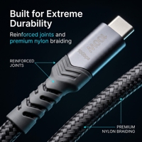 USB C - Tip C 3 Metre Kablo, Cihazınızdan Elektrik Prizi Uzak Olan Masa Düzenlemeleri, Konferans Salonları, Oturma Odaları İçin İdeal