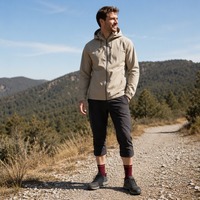 Chaussettes de trekking à revers côtelés avec logo personnalisé, chaussettes de performance pour l'extérieur, pour la randonnée en trail