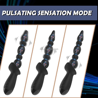 SacKnove New Silicone 10 Frequenz starke elektrische vibrierende Anal Pull Perlen Dilator Hinterhof Hintern Sexspielzeug Anal Vibrator