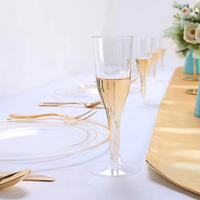 Copas de Vino Desechables de Plástico Transparente al por Mayor (150ml-200ml) para Servicio en Hoteles, Restaurantes, Bares y Eventos/Fiestas de Boda