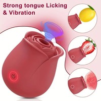 Großhandel YEQU Roter Rosen-Vibrator Saugender Nippel- und Klitoris-Stimulator G-Punkt Medizinisches Silikon USB-Aufladbar 100% Wasserdicht 10