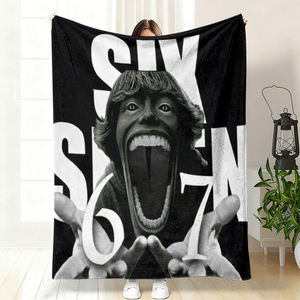 Manta de Franela con Diseño de Números, Manta para Siesta, Reversible, Cálida y Acogedora para Cama, Sofá, Sillón, Impresión Personalizada, Venta al Por Mayor - Product Image 4