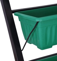 Jardinière Verticale Autoportante en Acier Thermolaqué pour Fraises et Mouches-de-Parisis, Certifiée BSCI, pour Culture Domestique