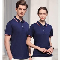 RG-High Quality Piqué Fabric Logo d'entreprise personnalisé Polos unisexes à manches courtes