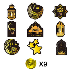 DAMAI Eid Mubarank Eid <b>Hanging</b> Swirl Decorations Home Eid Al Fitr Ceiling Decor Streamers with Moon <b>Star</b> Mosque Eid Supplies - Product Image 3