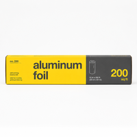 Papier d'emballage alimentaire de qualité alimentaire 30/50/100m, papier d'aluminium robuste 8011 en rouleau