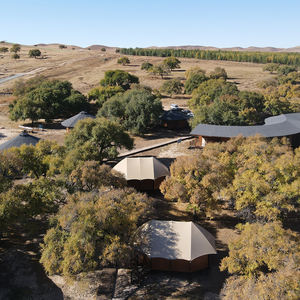 Casa de Campaña Modular Prefabricada de Lujo, Estructura de Madera, Hoteles, Alojamientos, Techo Inclinado, Terraza Exterior, Resorts, <span class=keywords><strong>Chalet</strong></span> Ecológico - Product Image 3