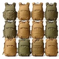Sac à dos tactique camouflage avec système MOLLE et fermeture à glissière pour usage extérieur - Grande capacité pour la chasse et le camping