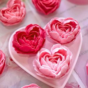 Moule en silicone écologique en forme de cœur de rose 3D pour bougies et savons, compatible lave-vaisselle, pour la fabrication artisanale de décorations de la Saint-Valentin à la maison - Product Image 4