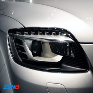 Pour Audi Q7 2006-2009, ensemble de phares, modèle ancien mis à niveau vers le nouveau modèle avec feux de jour LED et projecteur à double faisceau - Product Image 4