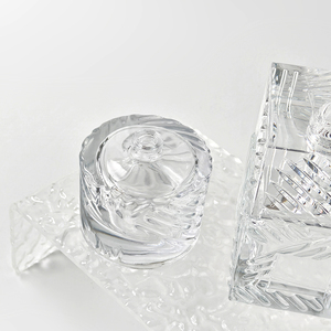 Cao cấp mỹ phẩm rỗng 50ml 100ml tròn và vuông rõ ràng chai nước hoa thủy tinh với nắp thủy tinh - Product Image 6