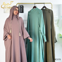 Gamis Abaya Berkerudung untuk Sholat Wanita Muslim, Grosir Pakaian Muslim Modis Dubai Turki, Pakaian Islami untuk Sholat