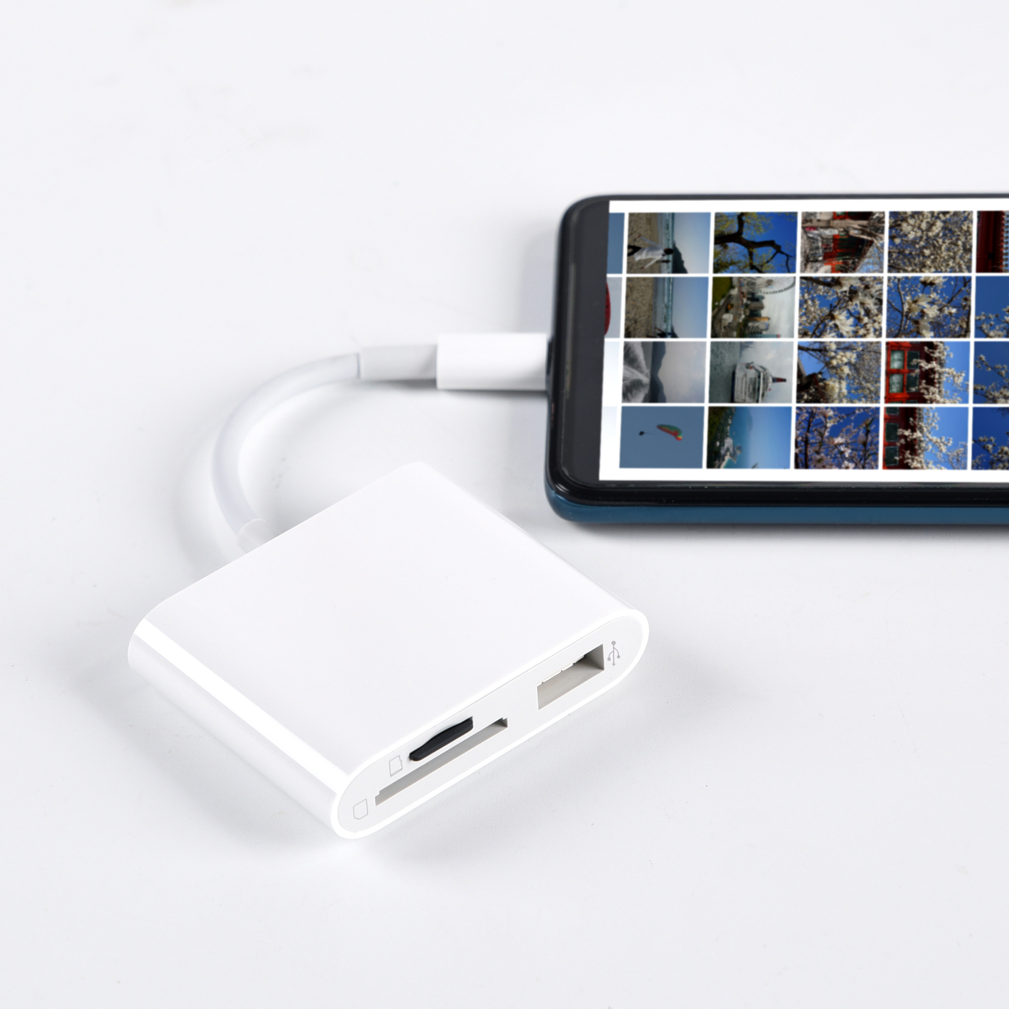 USB C 3 в 1 TF SD и USB устройство для чтения карт памяти OTG для ноутбука