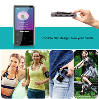 Reproductor de Música MP3 Deportivo Mini Inalámbrico con Pantalla TFT de 2.4 Pulgadas, Grabadora de Voz, Radio FM y Libro Electrónico