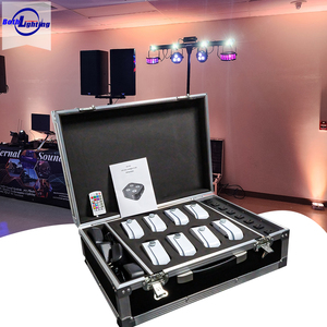 Mini Faretti IR4 4X12W a Batteria, Mini Spotlight Par 4LED Wireless DMX con Telecomando IR e App, Luci DJ per Matrimoni, Discoteche, Club e Feste - Product Image 1