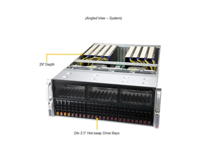 Servidor en Rack 4U AS-4124GS-TNR, Doble Serie EPYC 7002/7003, 12 Bahías de Disco de 3.5'' con Intercambio en Caliente, DDR4 ECC, 2000W, Soporte para 8 GPU, Servidor con GPU para IA - Product Image 2