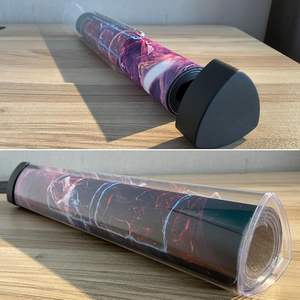 Tube de protection en PVC transparent pour TCG avec design triangulaire, logo personnalisé et surface polie pour l'affichage - Product Image 5