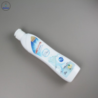 Bouteille à rabat en plastique vert de 300 ml en matériau PET pour nettoyant pour sols de cuisine, désinfectant pour les mains, savon liquide, shampoing