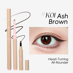 VEECCI Stylo gel eyeliner double embout, délicat et lisse, avec système de verrouillage par pression, design double embout pour une couleur intense et durable. - Product Image 1