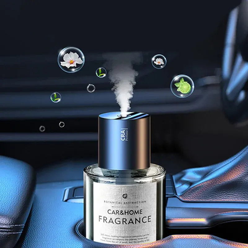 2024 Best Price Perfume Automatic Spray Car Fragrance Scent Machine Smart Car Air Freshener Portable Wireless Car Aroma Diffuser
