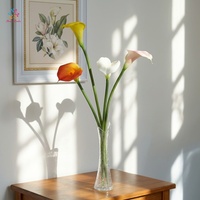 Fleurs artificielles Calla Lily de qualité supérieure, aspect réaliste, pour la décoration de mariage, de la maison et d'événements