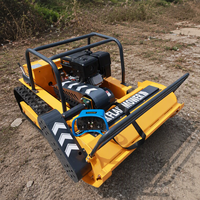 Tondeuse robot diesel automatique 80cm 100cm 120cm à braquage zéro et télécommande, débroussailleuse à fléaux