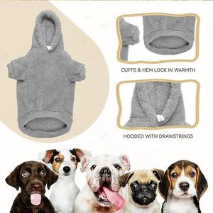 Bata de Baño <span class=keywords><strong>para</strong></span> <span class=keywords><strong>Perros</strong></span> de Alta Calidad, de Forro Polar Sólido, Estilo Hotel, Sudadera con Capucha <span class=keywords><strong>para</strong></span> Invierno, <span class=keywords><strong>para</strong></span> <span class=keywords><strong>Perros</strong></span> Pequeños y Medianos - Product Image 5