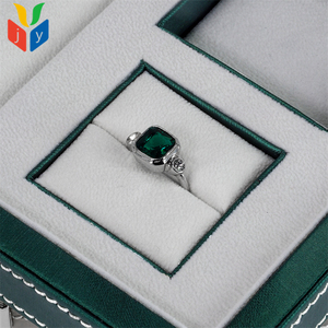 Bán Buôn Kim Loại Lớn Nút Sang Trọng Tùy Chỉnh Vòng Cổ Bông Tai Nhẫn Trường Hợp PU Da Du Lịch Lưu Trữ Đồ Trang Sức Hộp - Product Image 5