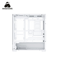 Boîtier PC AntarcChill en gros, blanc, E-ATX, verre panoramique, double compartiment, séparation haut-bas, compatible radiateur 360