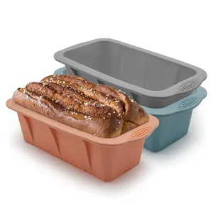 Rectangle Toast Mould Bread DIY Cake Bakeware Pan Food Grade Eco-Friendly Reusable <b>Silicone</b> Non-stick Mould Kitchen Baking <b>Tools</b> - Product Image 4