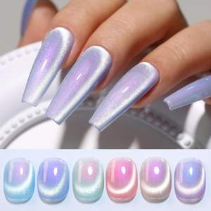 Esmalte de Uñas en Gel Efecto Ojo de Gato de Larga Duración, Esmalte de Uñas Magnético Holográfico Aurora Sirena con Imán - Product Image 3