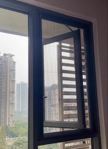 Malla Mosquitera Plegable Moderna con Marco de Aluminio de 2.5cm, Puerta Corredera Retráctil sin Rieles, Diseño Contemporáneo - Product Image 6