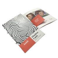 Spot UV service d'impression de brochures, reliure de couture en boucle, reliure de selle, reliure de broche, couture papillon