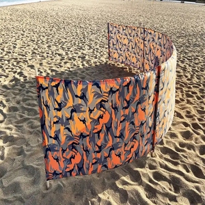 Paravent de plage de 5 mètres, pare-soleil, coupe-vent, clôture de plage personnalisée, imperméable - Product Image 3