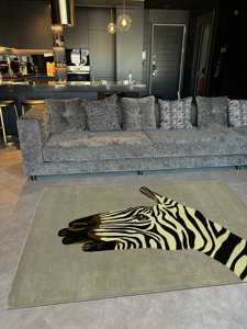 Modern Art Design Navy Blue Zebra Pattern <span class=keywords><strong>tappeto</strong></span> morbido poliestere zerbino Design personalizzato <span class=keywords><strong>tappeto</strong></span> pavimento soggiorno <span class=keywords><strong>tappeto</strong></span> e tappeti - Product Image 6