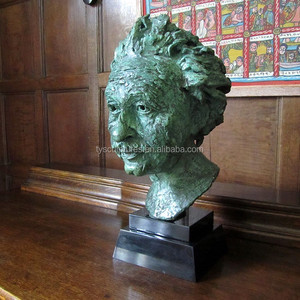Busto Metálico Personalizado Hecho a Mano de la Famosa Figura de Cobre del Célebre <span class=keywords><strong>Albert</strong></span> Einstein, Retrato de Medio Cuerpo - Product Image 3
